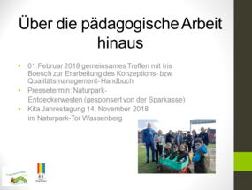 über die pädagogische Arbeit hinaus