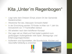 Kurzprofil Kita "Unter'm Regenbogen"