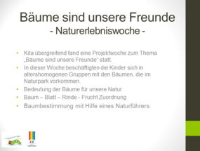 Naturwoche Bäume sind unsere Freunde