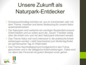 Zukunft als Naturpark-Entdecker